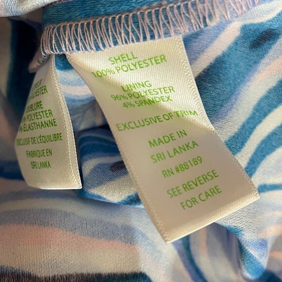 Lilly Pulitzer Donna Romper Pink Tropics Tint Heat Wave Engineered Women’s Sz 8 - Picture 7 of 7